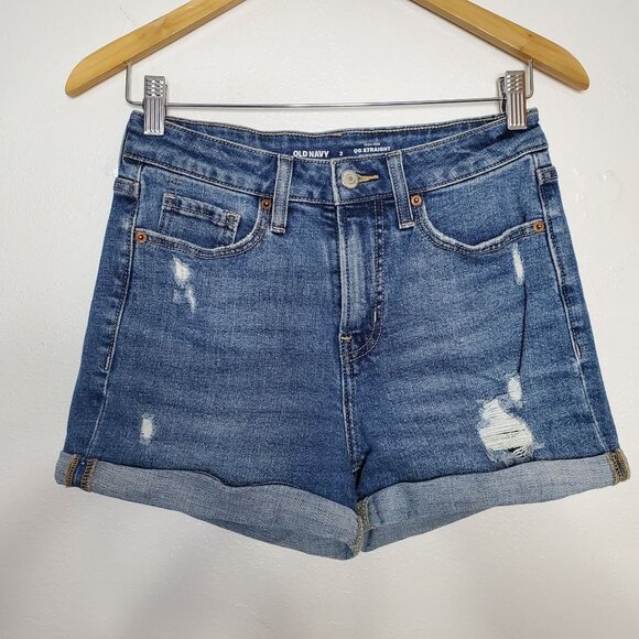 Denim Shorts Bundle 2 Piece Womens Size 2 Universal Thread & Old Navy Frayed Hem - Picture 6 of 9
